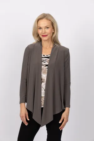 5064 Short Drape Cardi - Moose