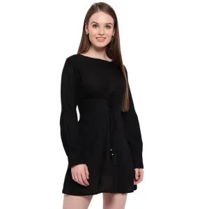 Aawari Rayon Shoe Lace Top For Girls and Women Black-AM088-Black