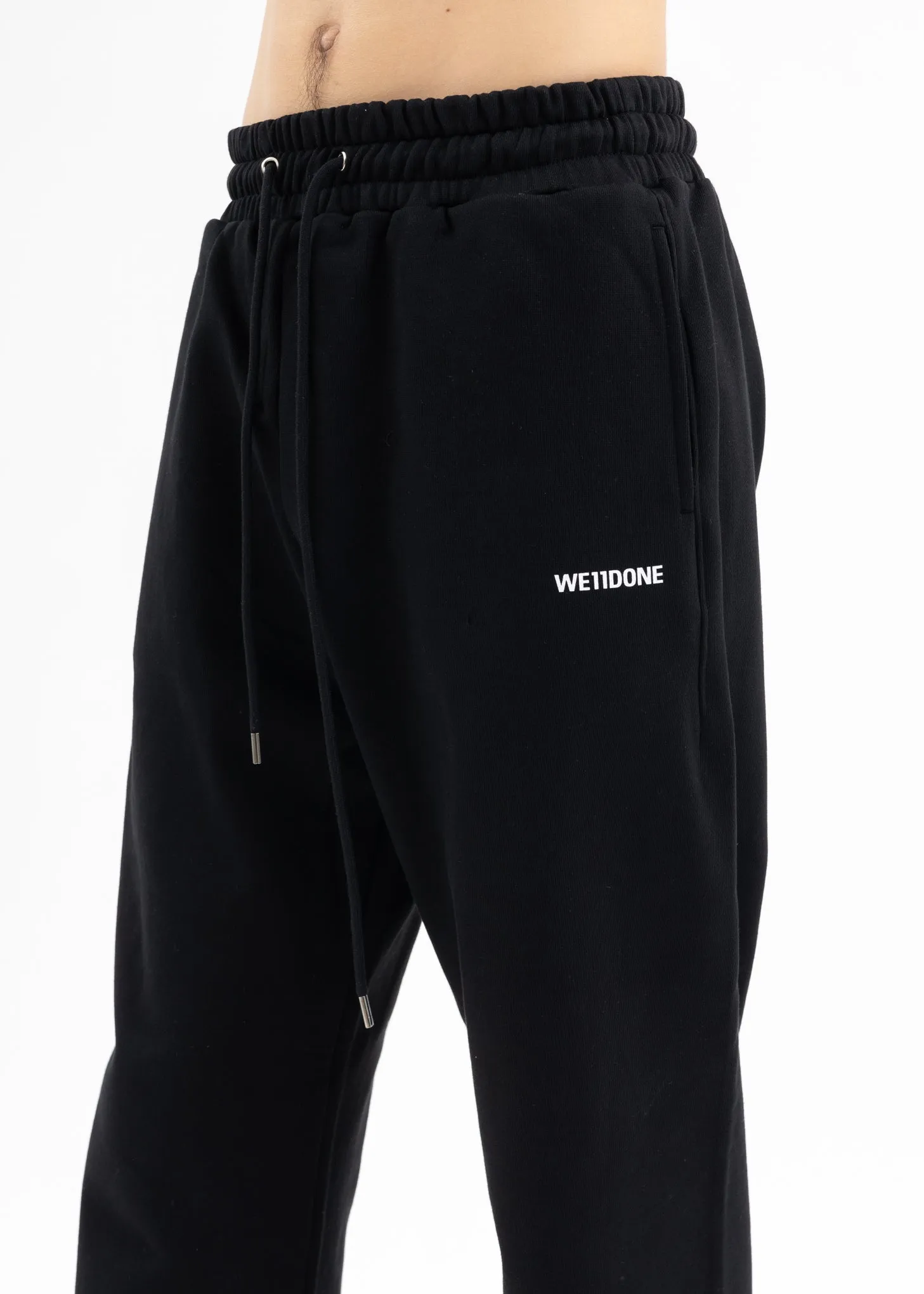 BLACK LOGO MEDIUM JOGGER PANTS