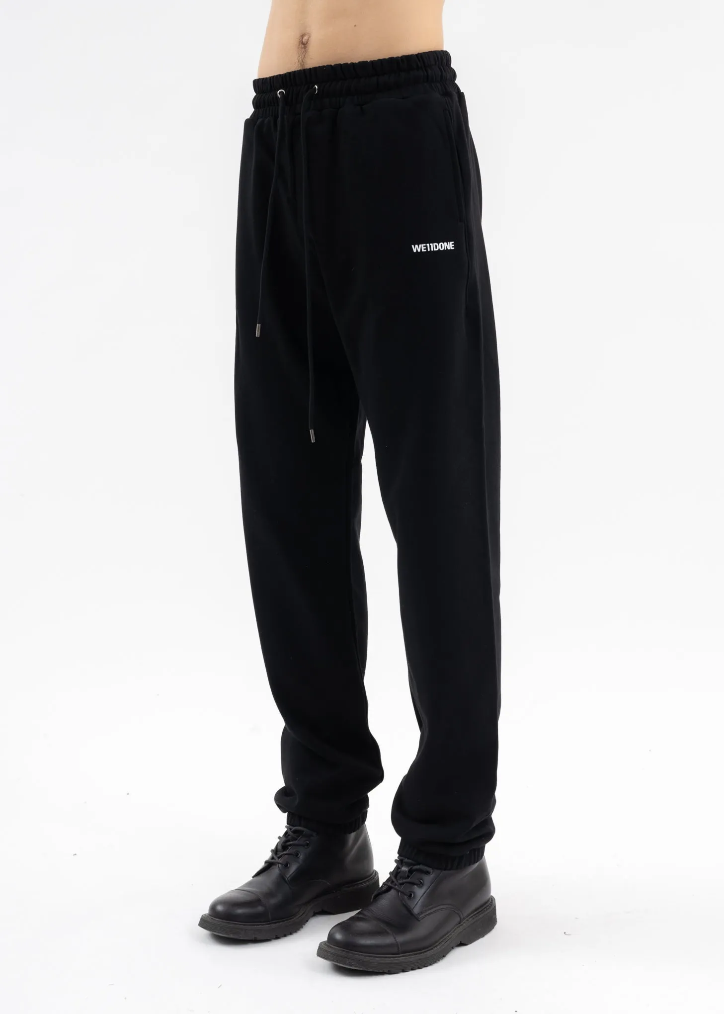 BLACK LOGO MEDIUM JOGGER PANTS