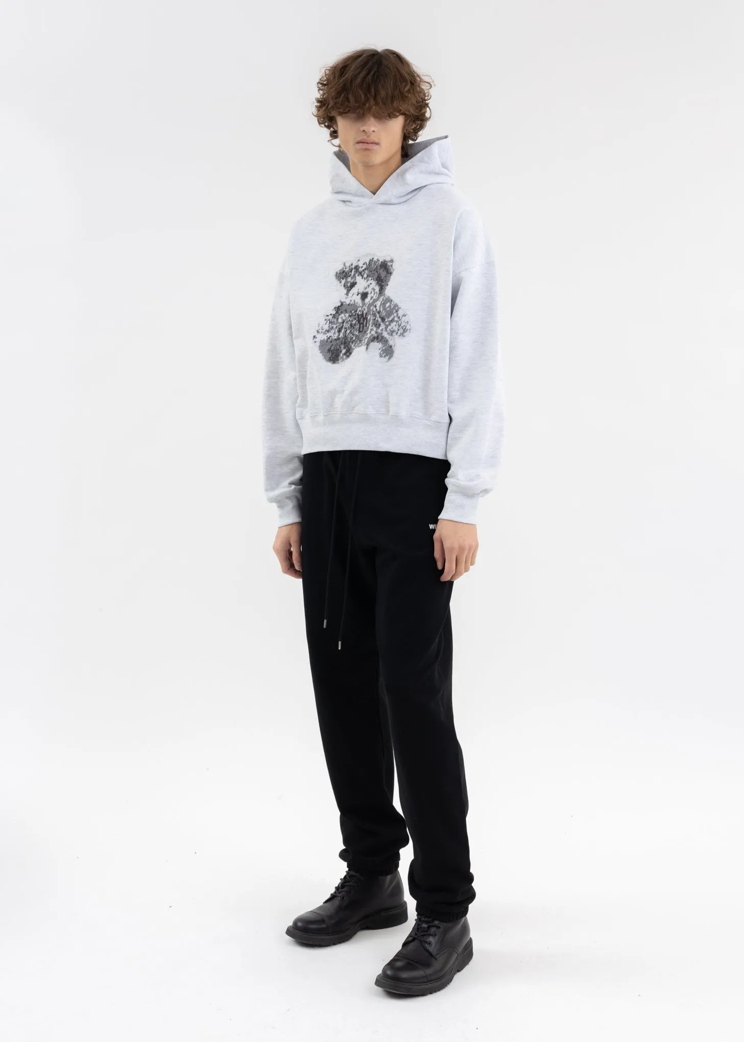 BLACK LOGO MEDIUM JOGGER PANTS
