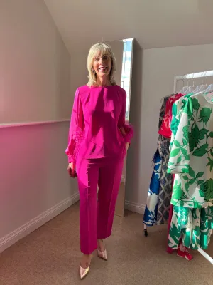 CAROLINE KILKENNY RIDGE MAGENTA TROUSERS 125