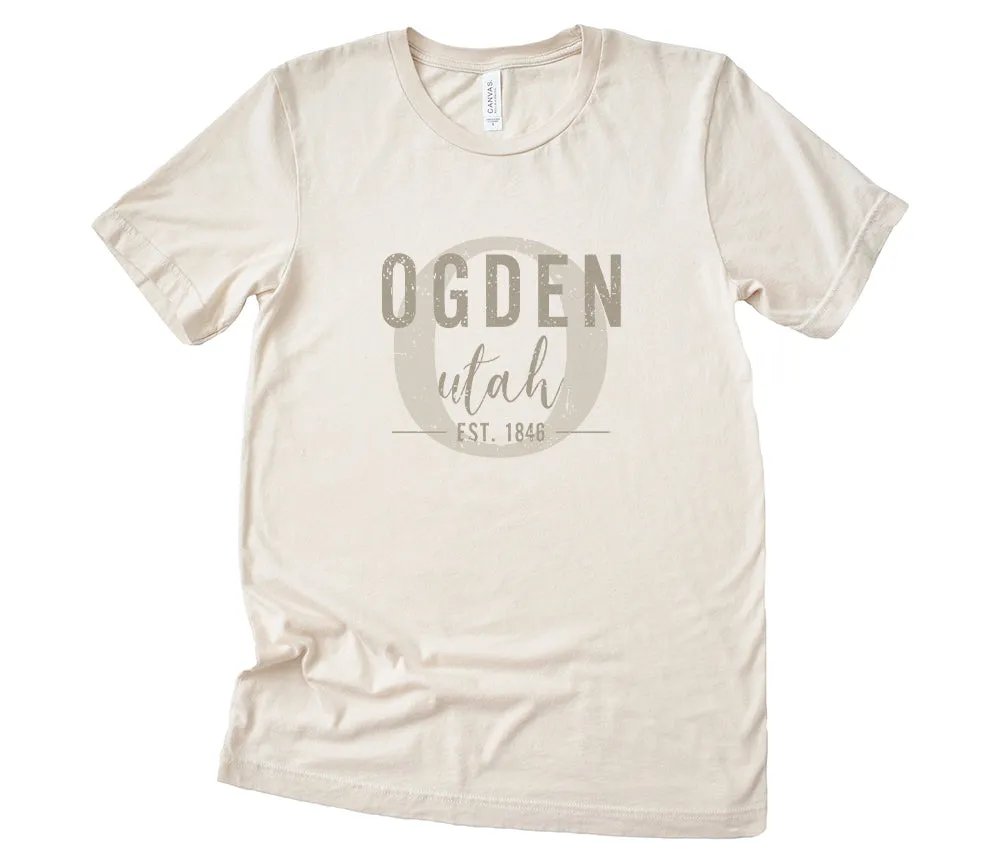 City and State w/ Initial - Custom T-Shirt