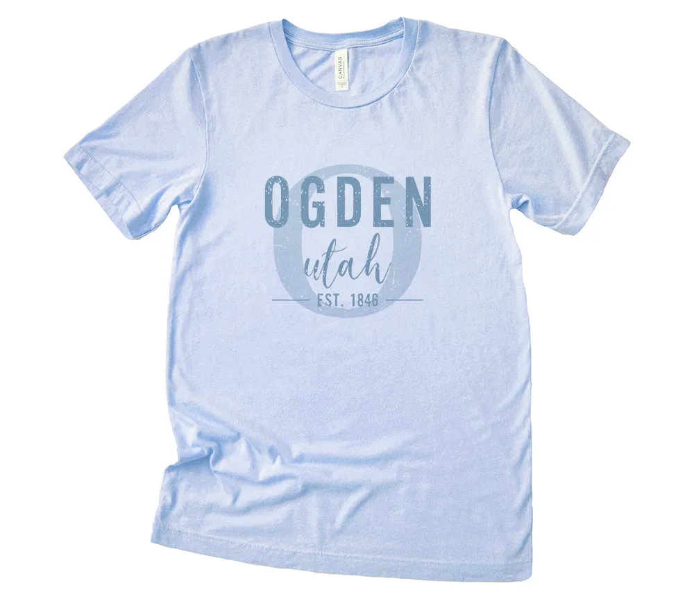City and State w/ Initial - Custom T-Shirt