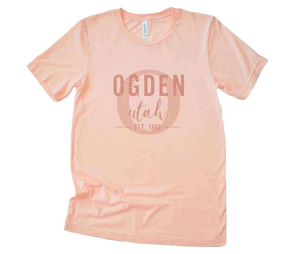 City and State w/ Initial - Custom T-Shirt