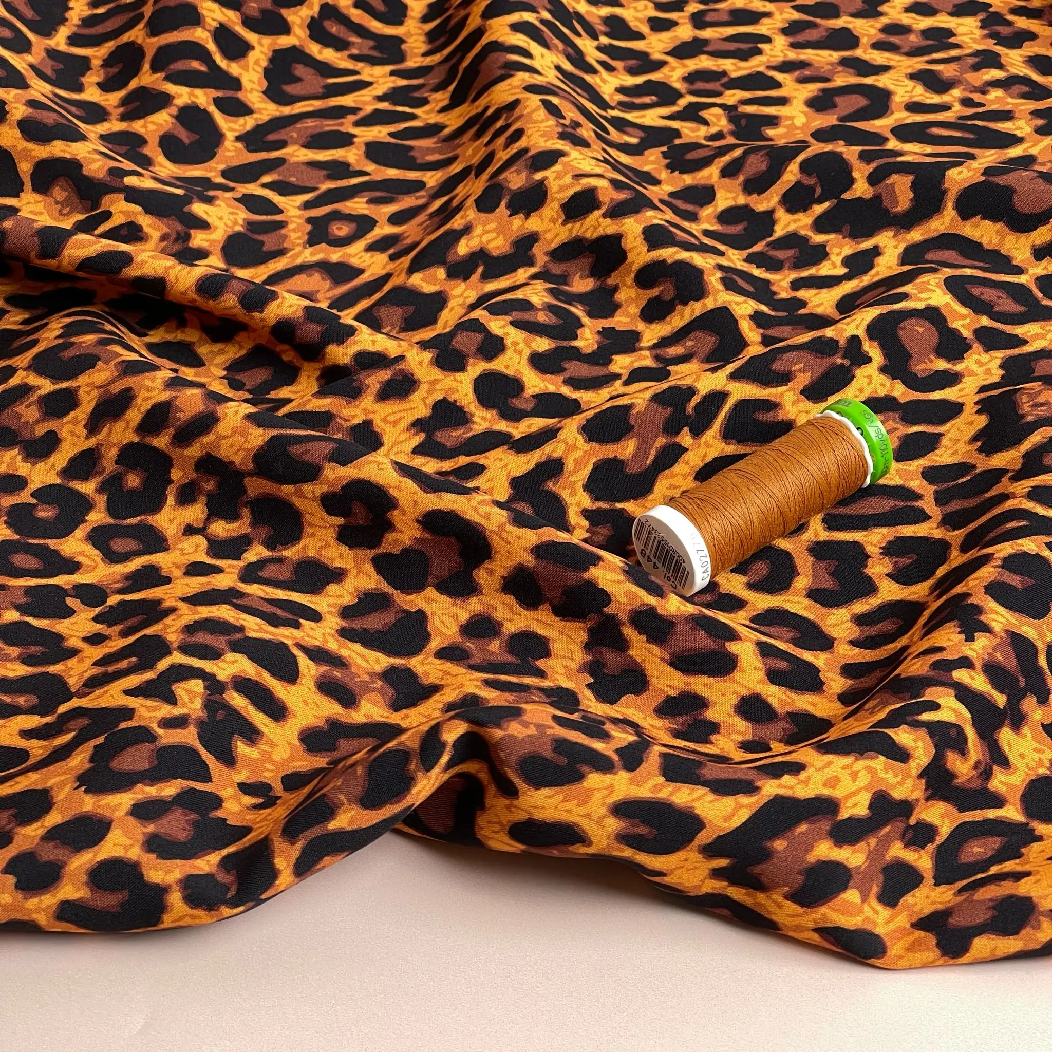 Classic Leopard LENZING™ ECOVERO™ Viscose Fabric