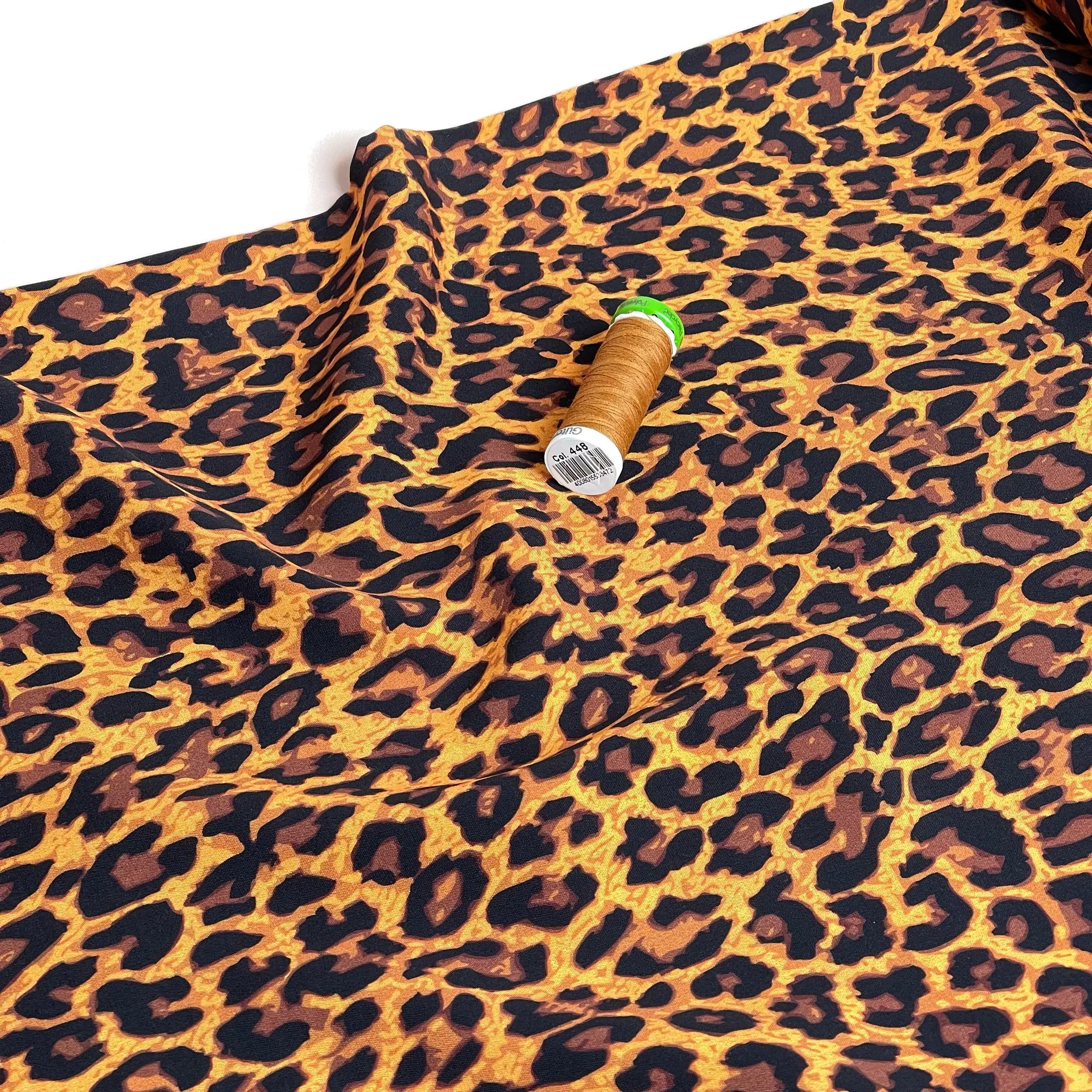 Classic Leopard LENZING™ ECOVERO™ Viscose Fabric