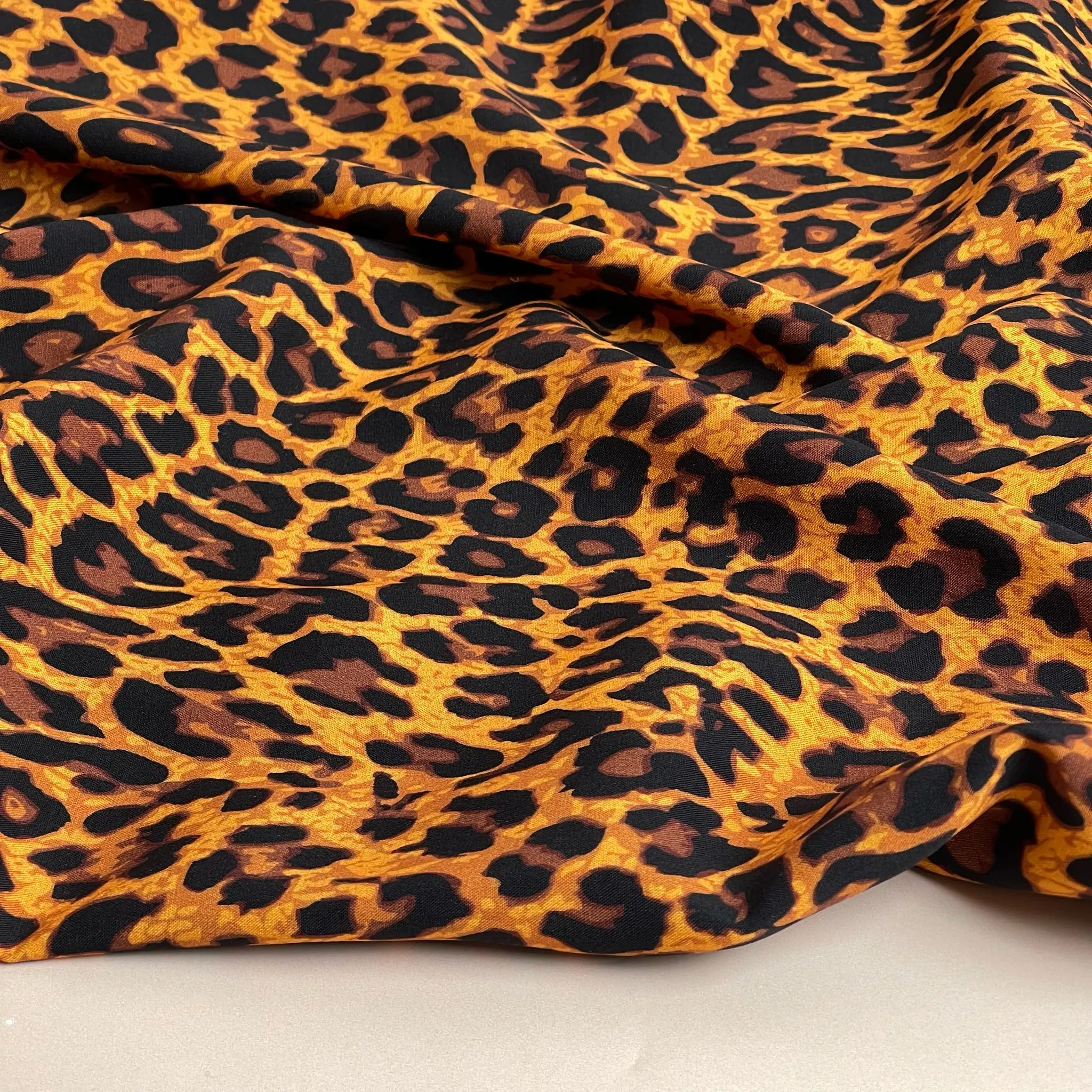 Classic Leopard LENZING™ ECOVERO™ Viscose Fabric