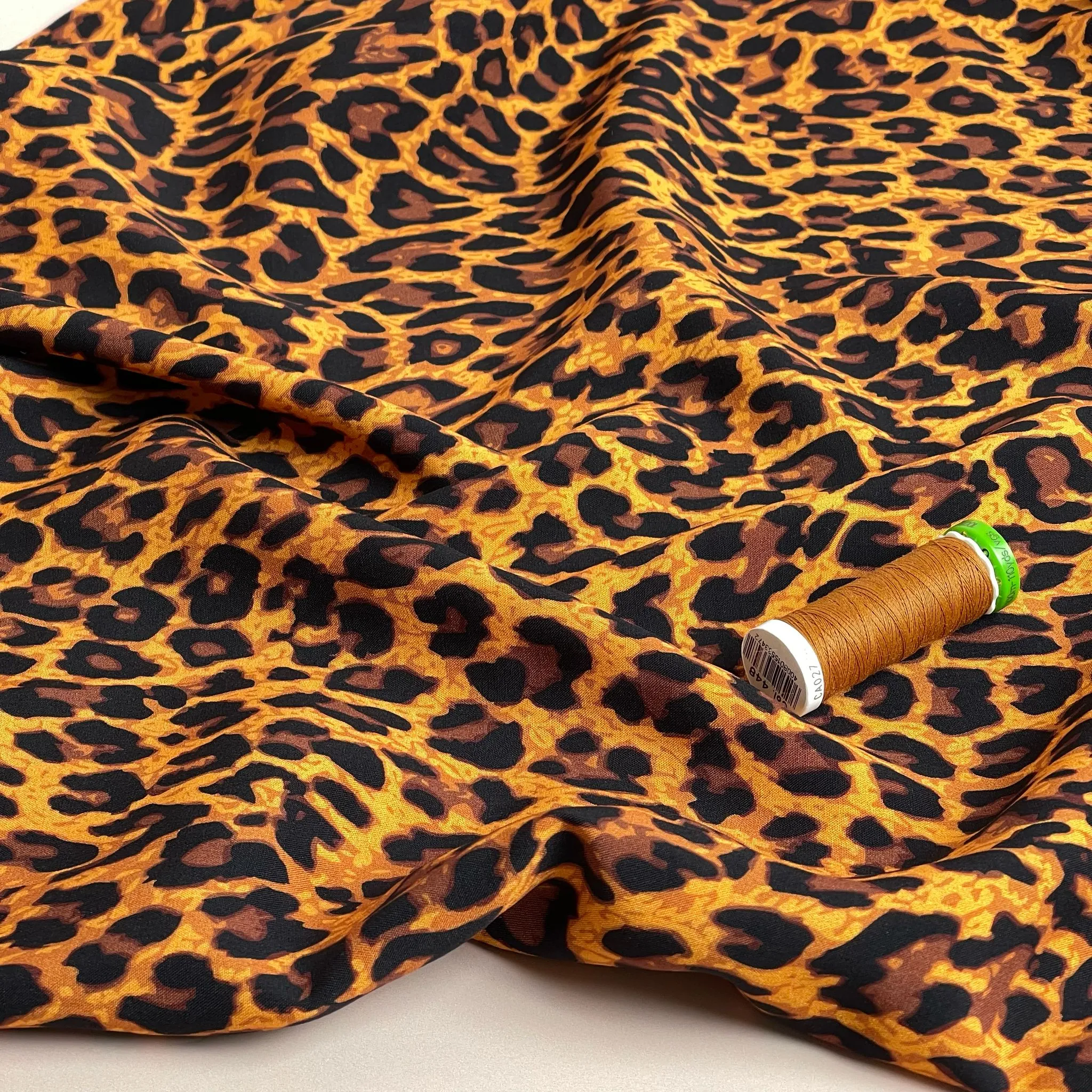 Classic Leopard LENZING™ ECOVERO™ Viscose Fabric