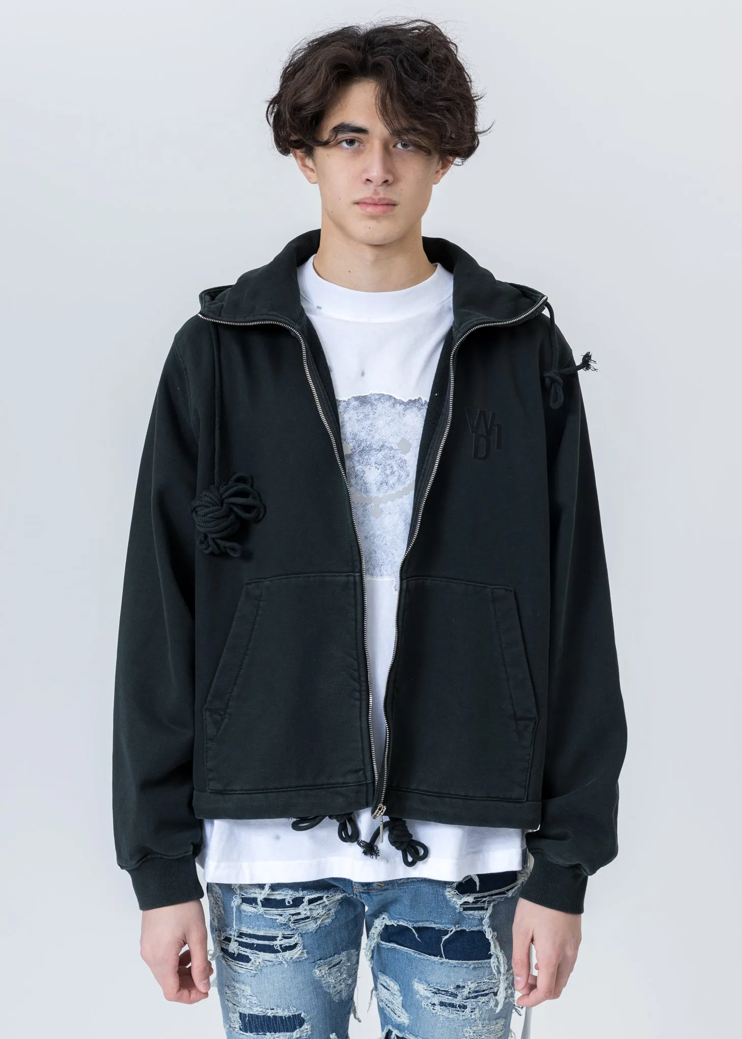 Dark Green Glow In The Dark Teddy Zip-Up Hoodie