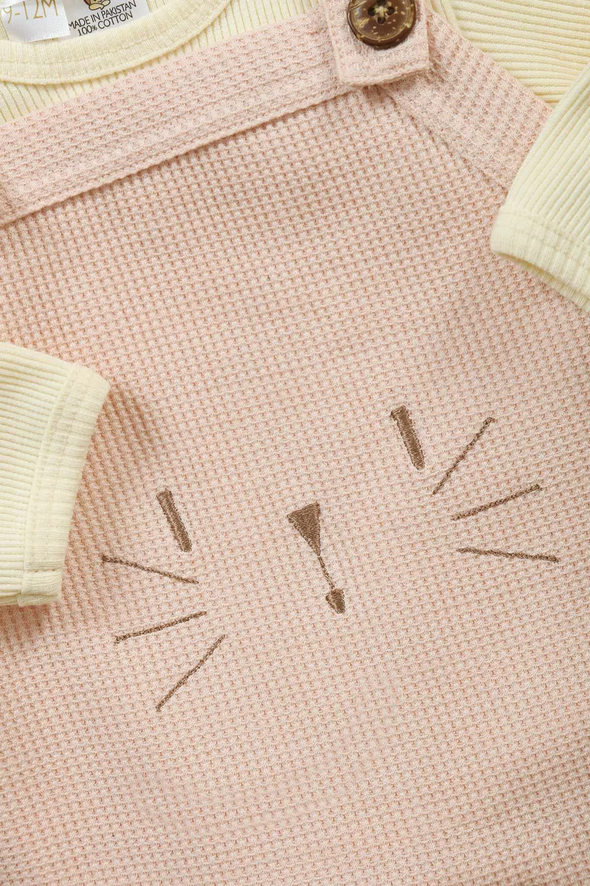 Embroidered Bunny Jumper & Bodysuit 2pc Set