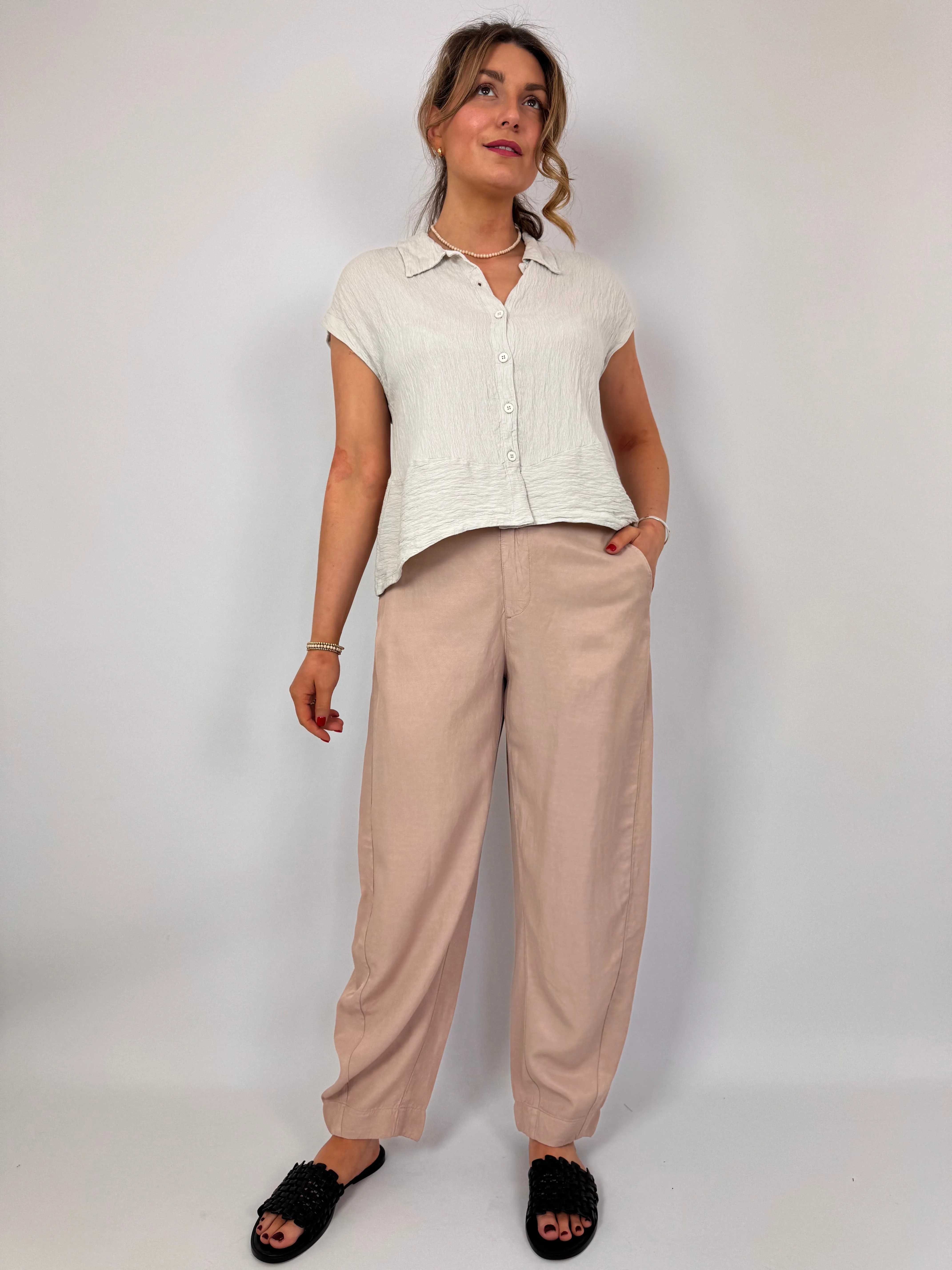 European Culture 06F0 Trousers Petal