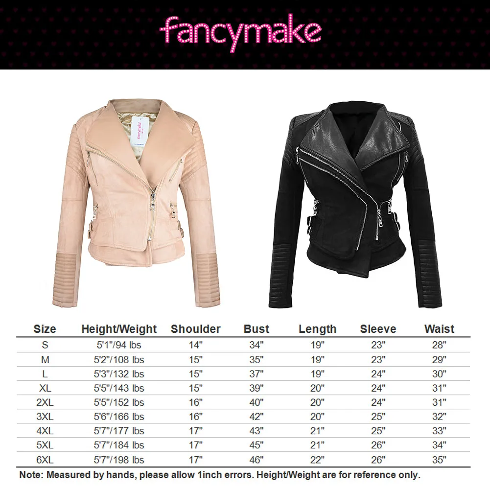 Faux Suede Leather Jacket Women Coat Moto Jackets