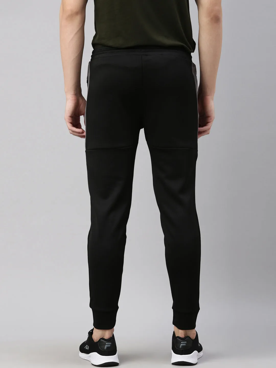 Fila Black Breza Men's Cuffed Joggers