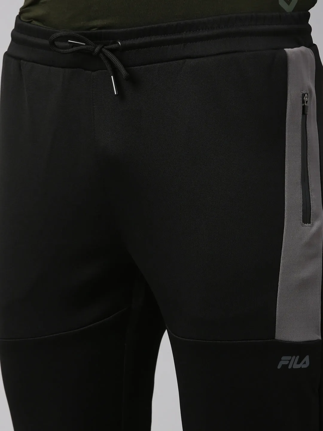 Fila Black Breza Men's Cuffed Joggers