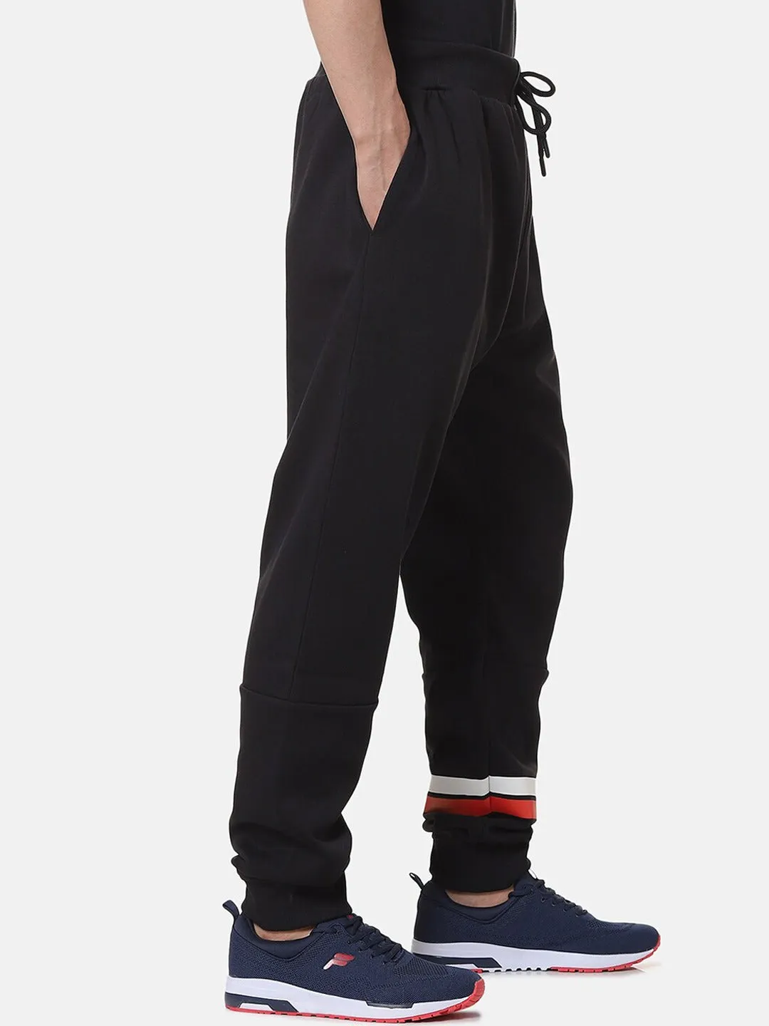 Fila White Brannon Men's Cuffed Jogger