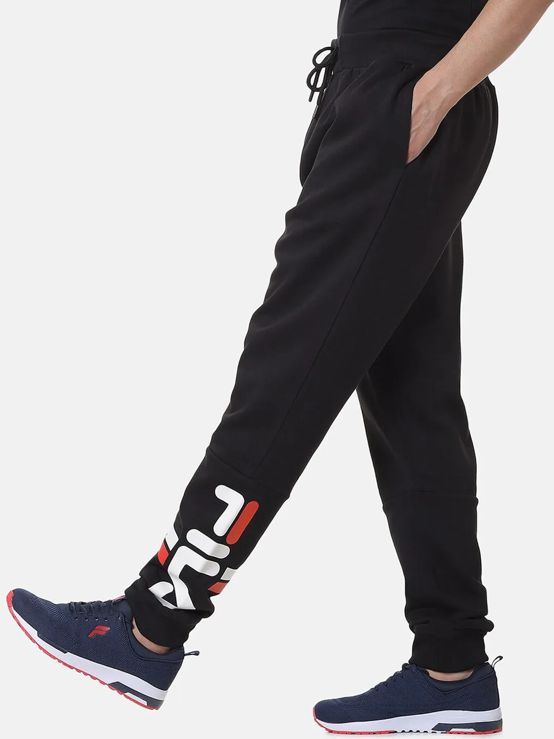 Fila White Brannon Men's Cuffed Jogger