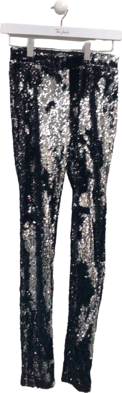 Filles A Papa Black Sequin Trousers XS