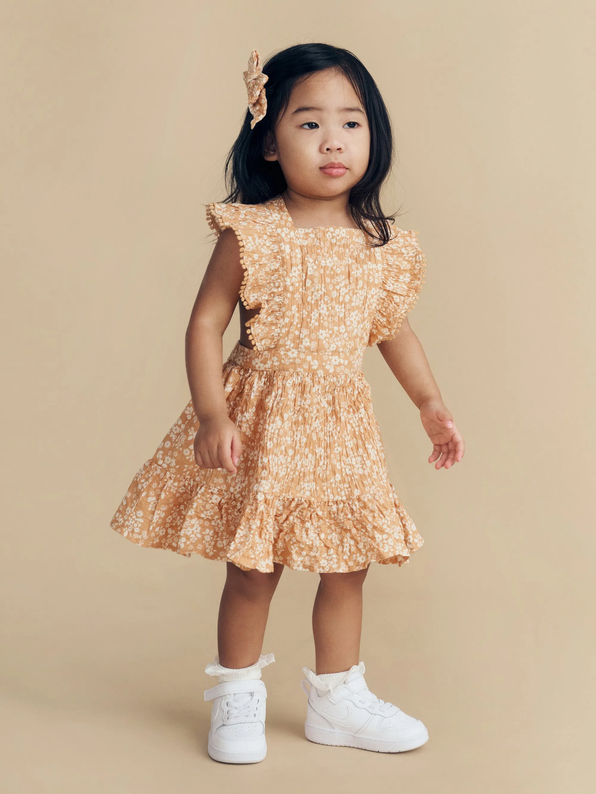Huxbaby Floral Warm Glow Dress (Warm Glow)