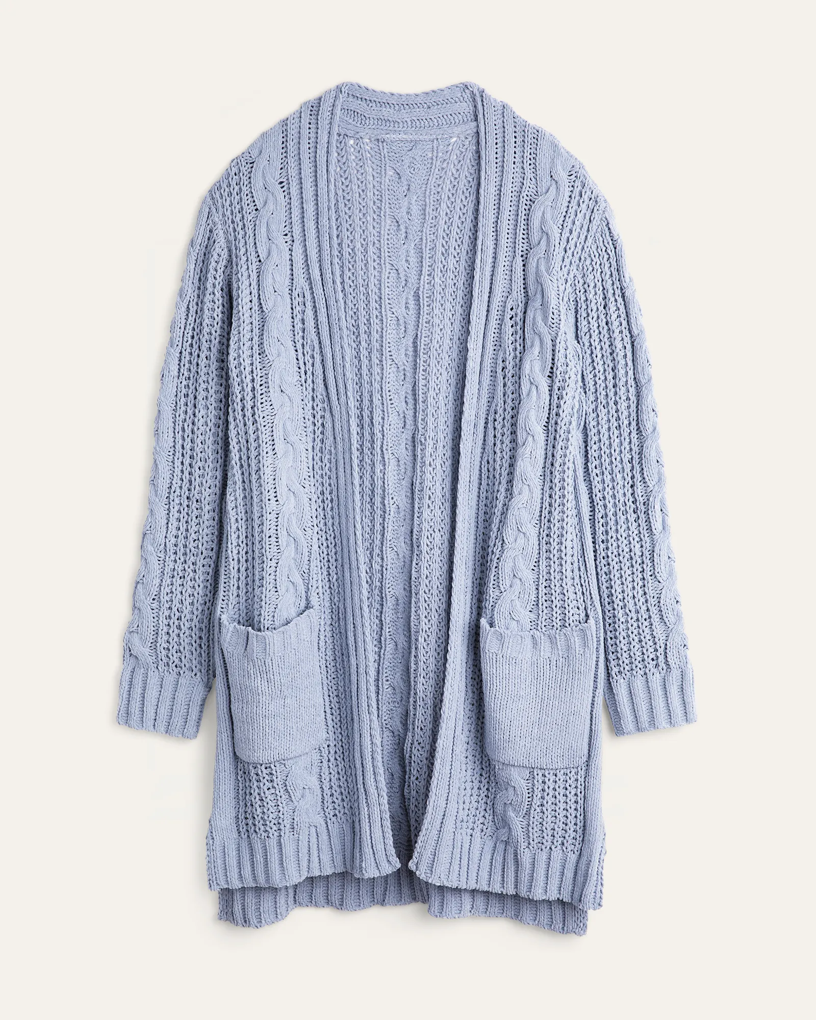 Julie Chenille Cardigan | Light Blue