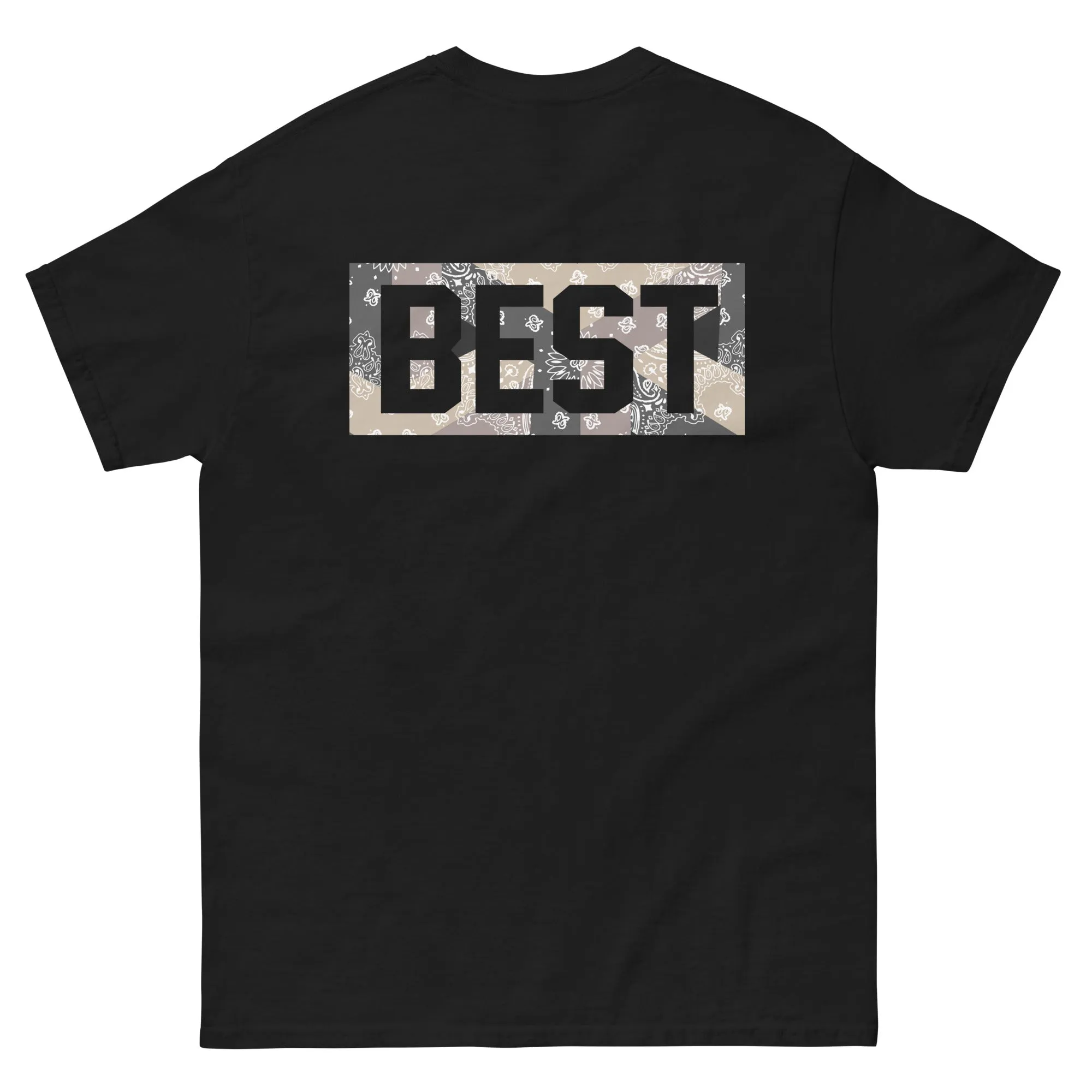 Letterman B BEST PAISLEY GEO GO DUMB classic tee