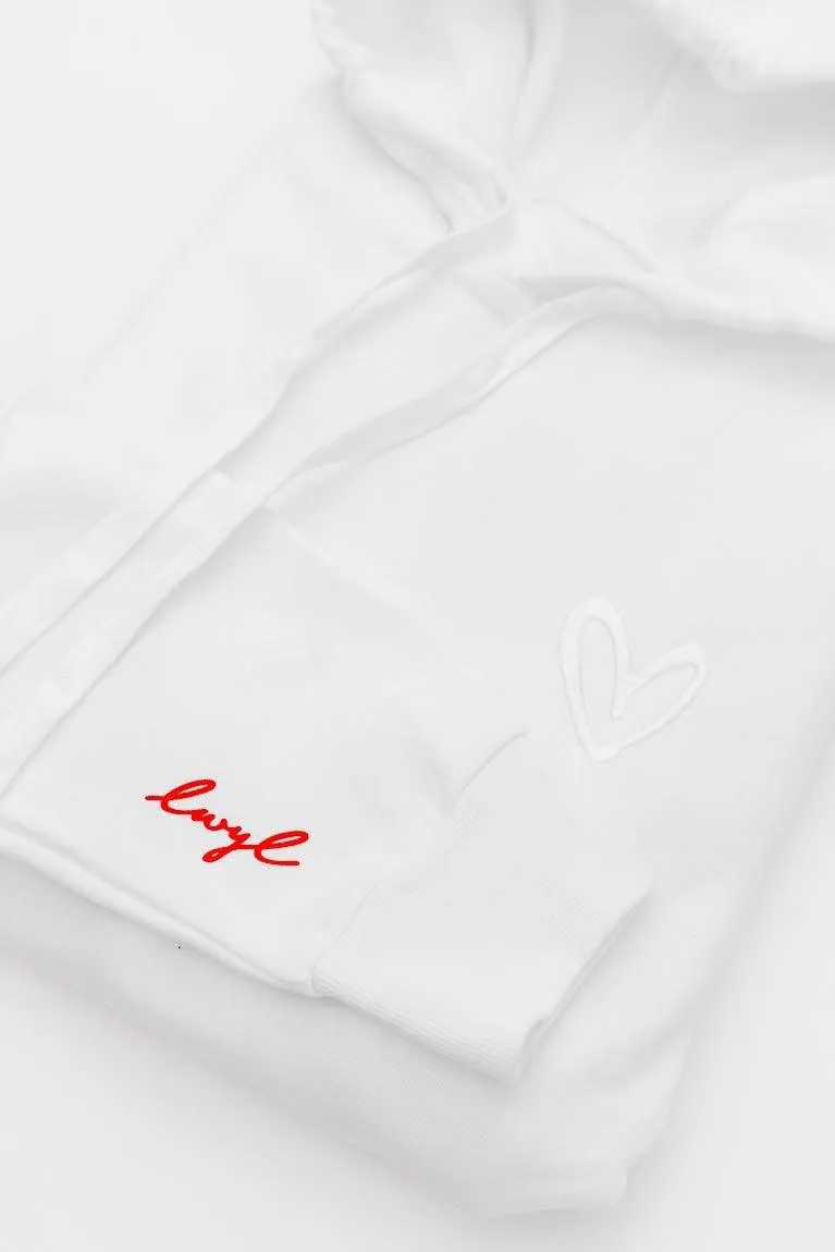 Live What You Love Pullover Hoodie - White