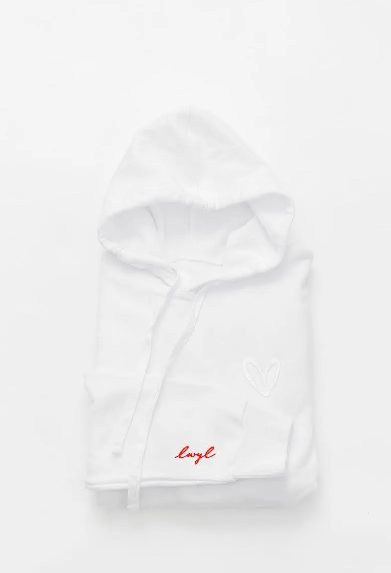 Live What You Love Pullover Hoodie - White