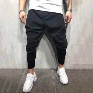 Men's Autumn Casual Monochromatic Harem Pants