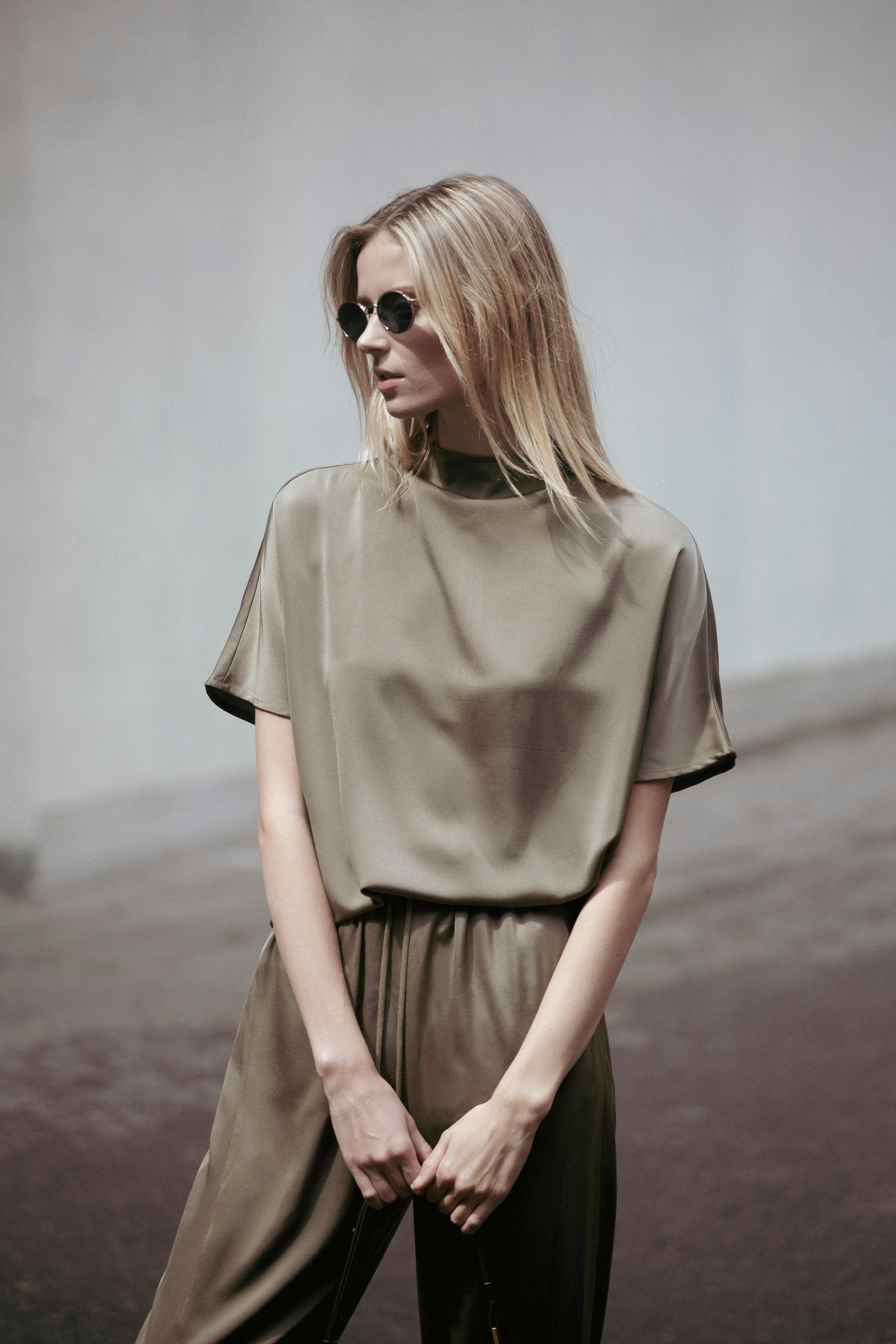 Mila Batwing Top Olive