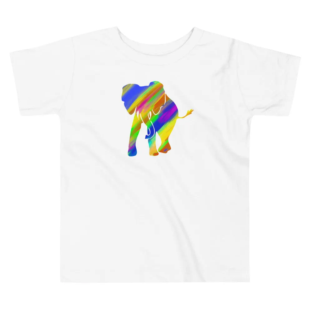 MULTICOLOR ELEPHANT TODDLER T-SHIRT