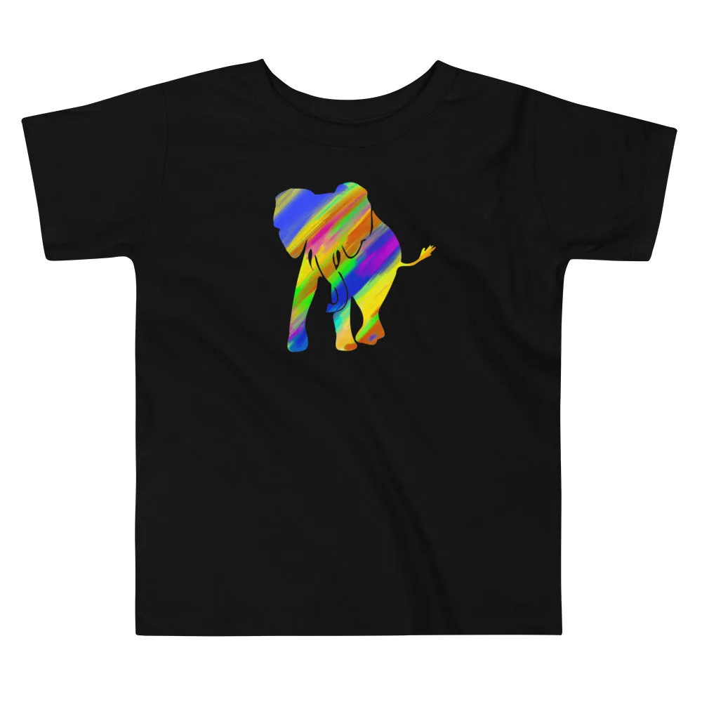 MULTICOLOR ELEPHANT TODDLER T-SHIRT