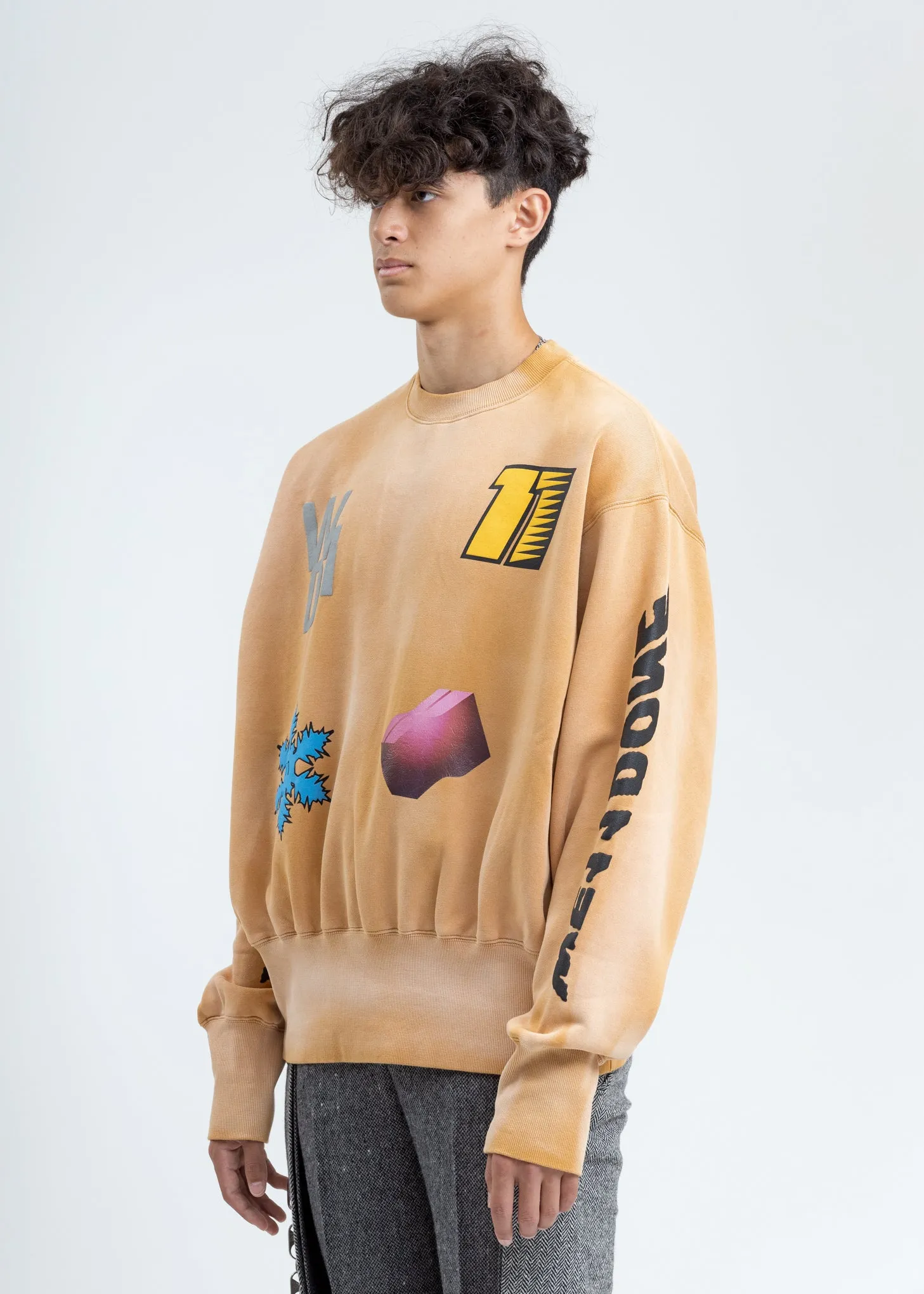 Mustard Multi Logo Sweatshirt