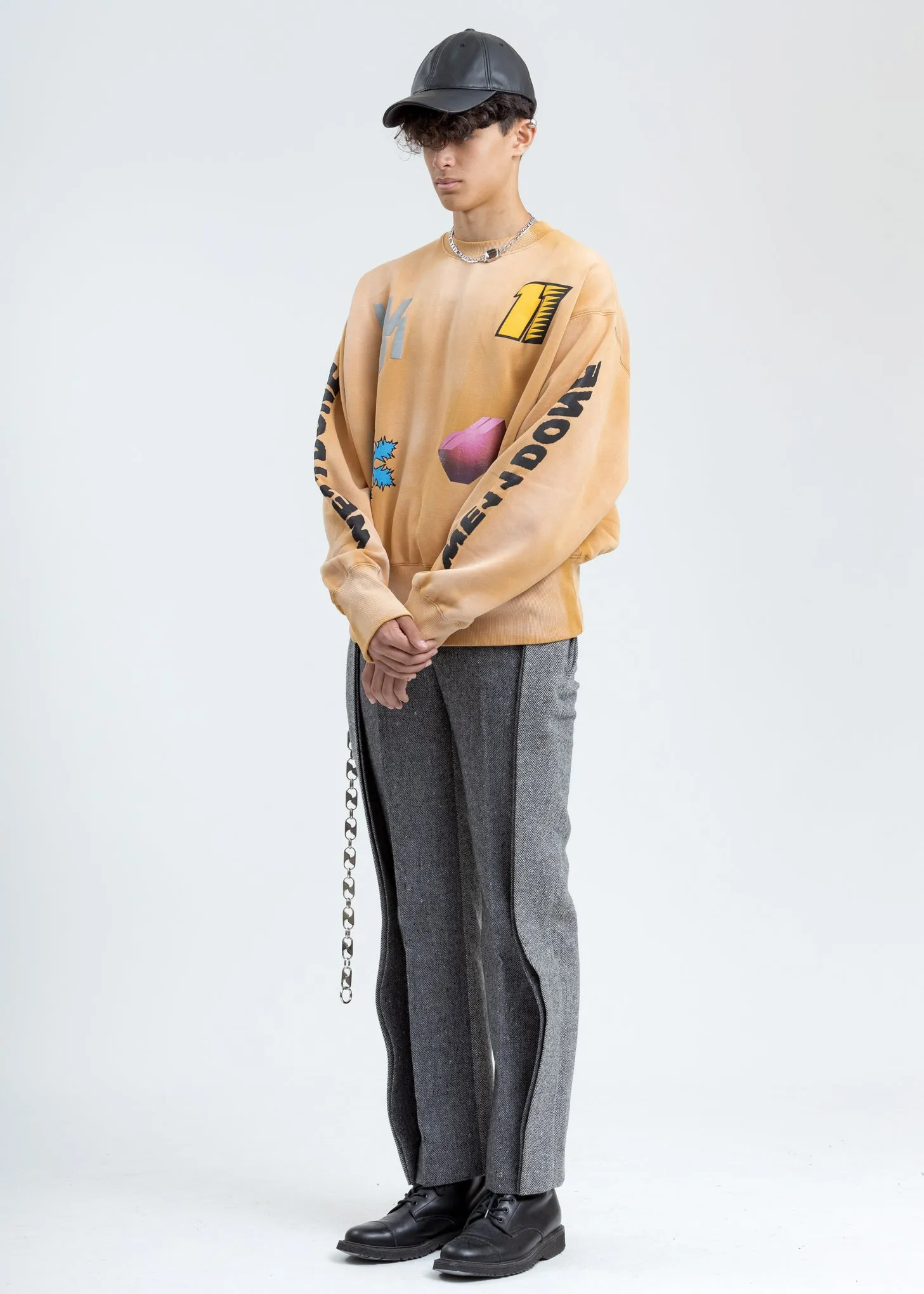 Mustard Multi Logo Sweatshirt