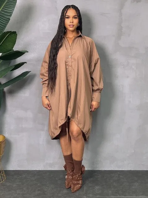 Oversize Shirt Dress