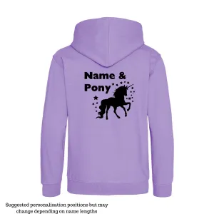 Personalised Cross-Neck Hoodie - Unicorn Design