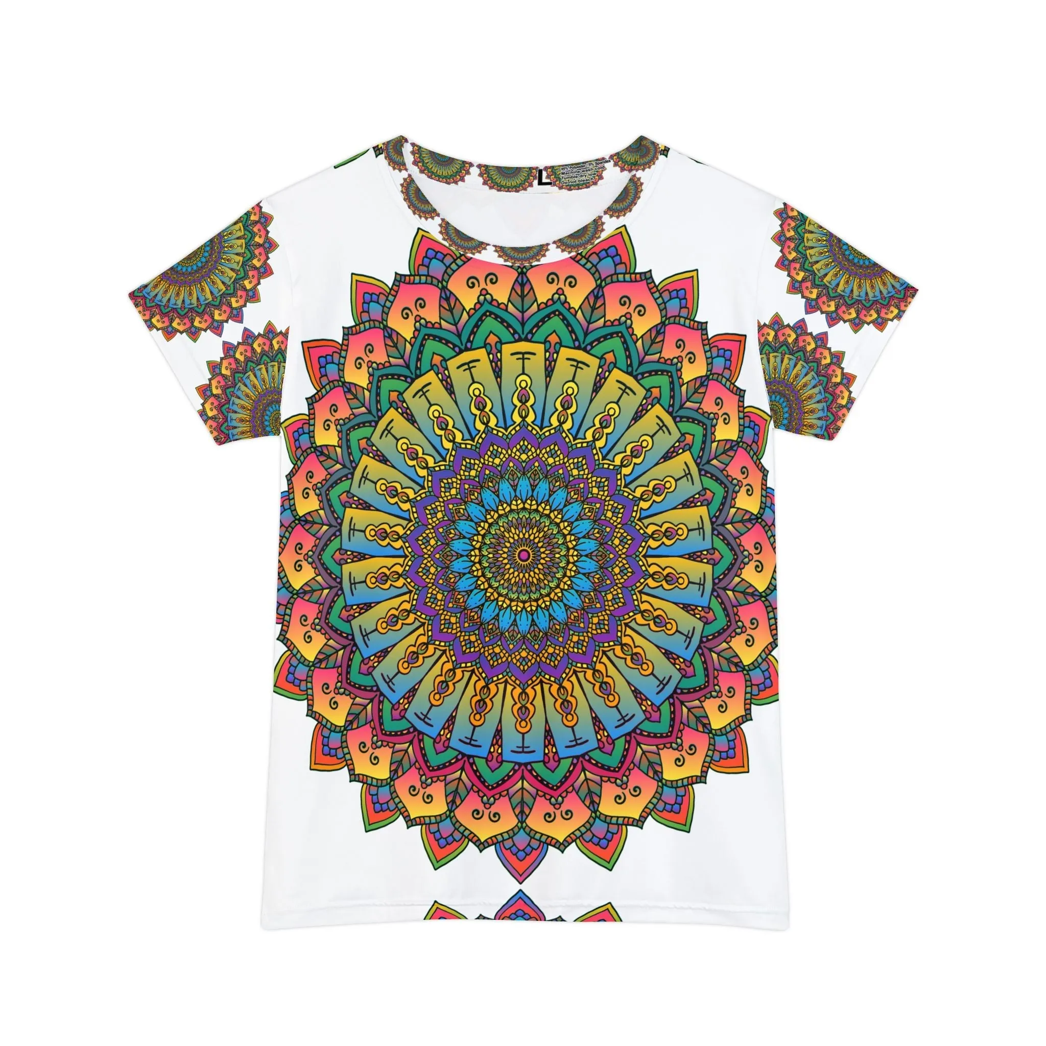 Rainbow Mandala Women's T-Shirt - Boho Chic