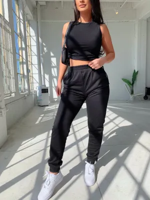raquel joggers (BLACK)