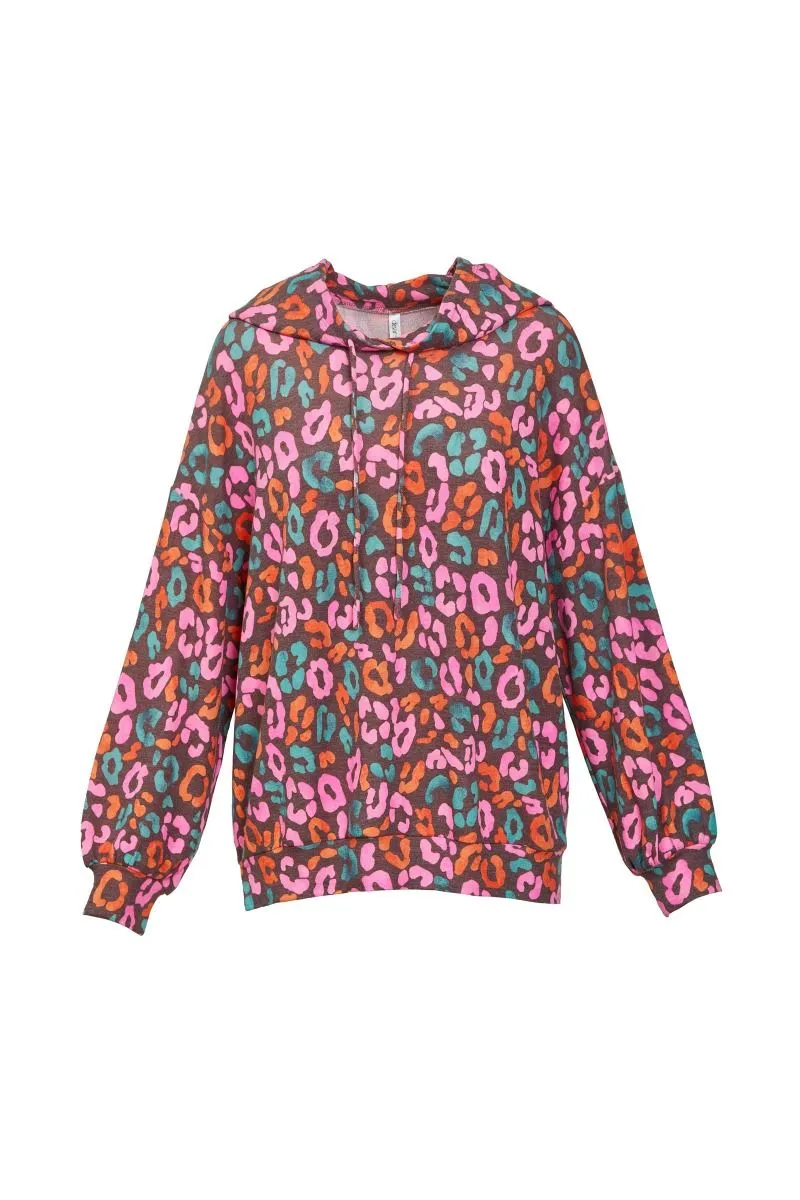 Sale $10! Mocha Multi Hoodie