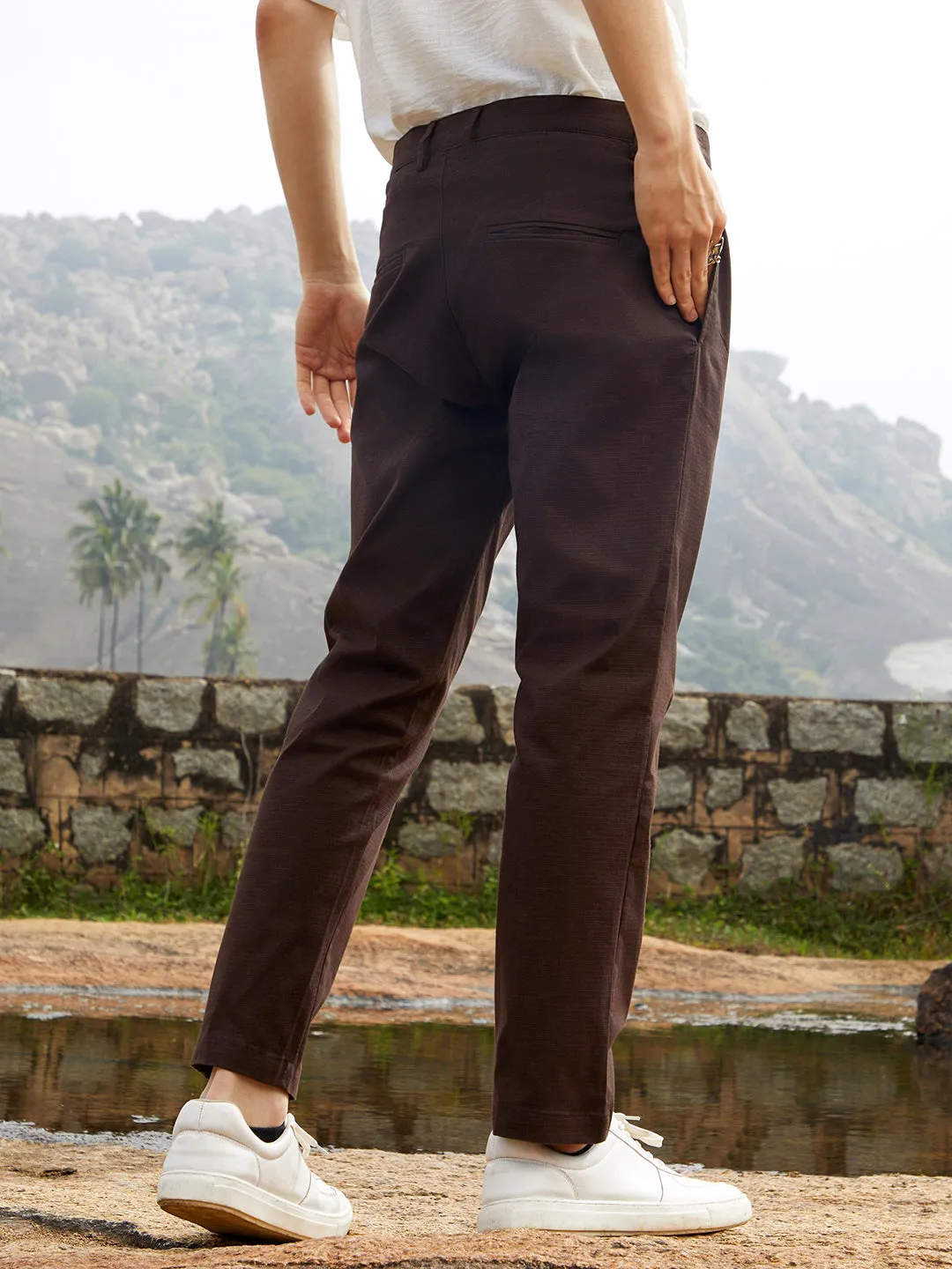 Solid Chino Trousers