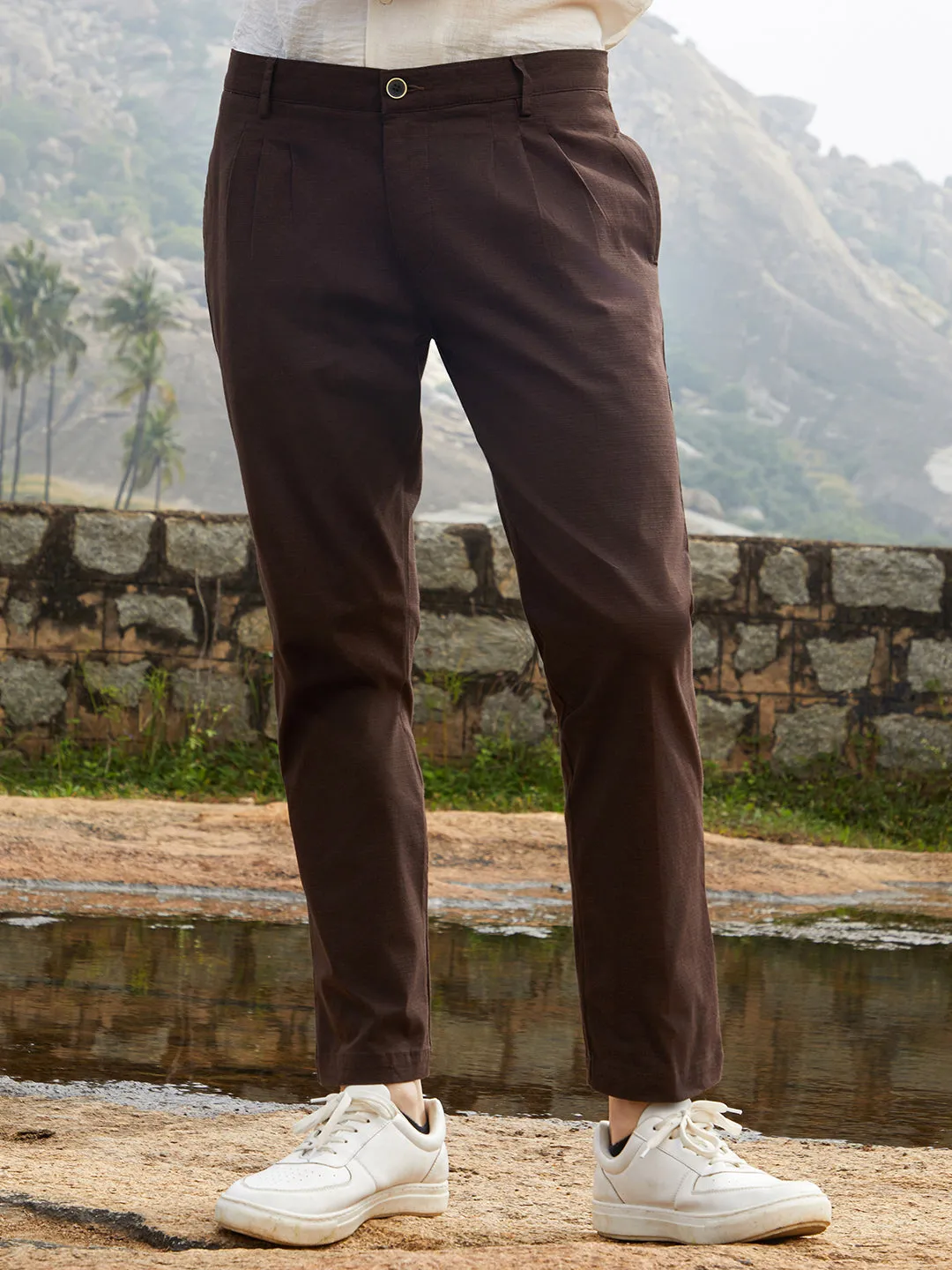 Solid Chino Trousers