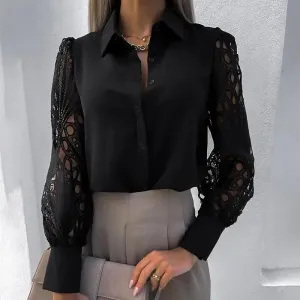 Sweet Doily Sleeve Blouse