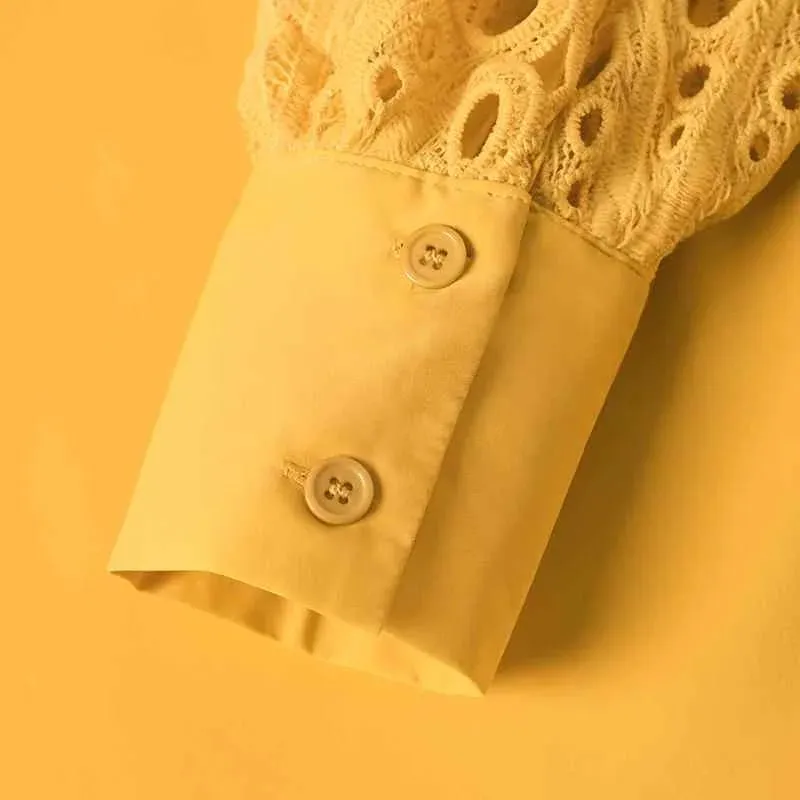Sweet Doily Sleeve Blouse