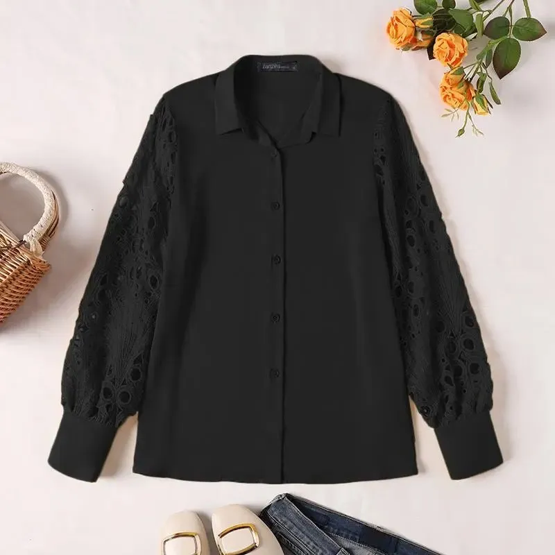 Sweet Doily Sleeve Blouse