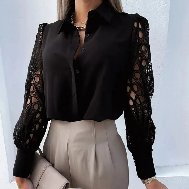 Sweet Doily Sleeve Blouse