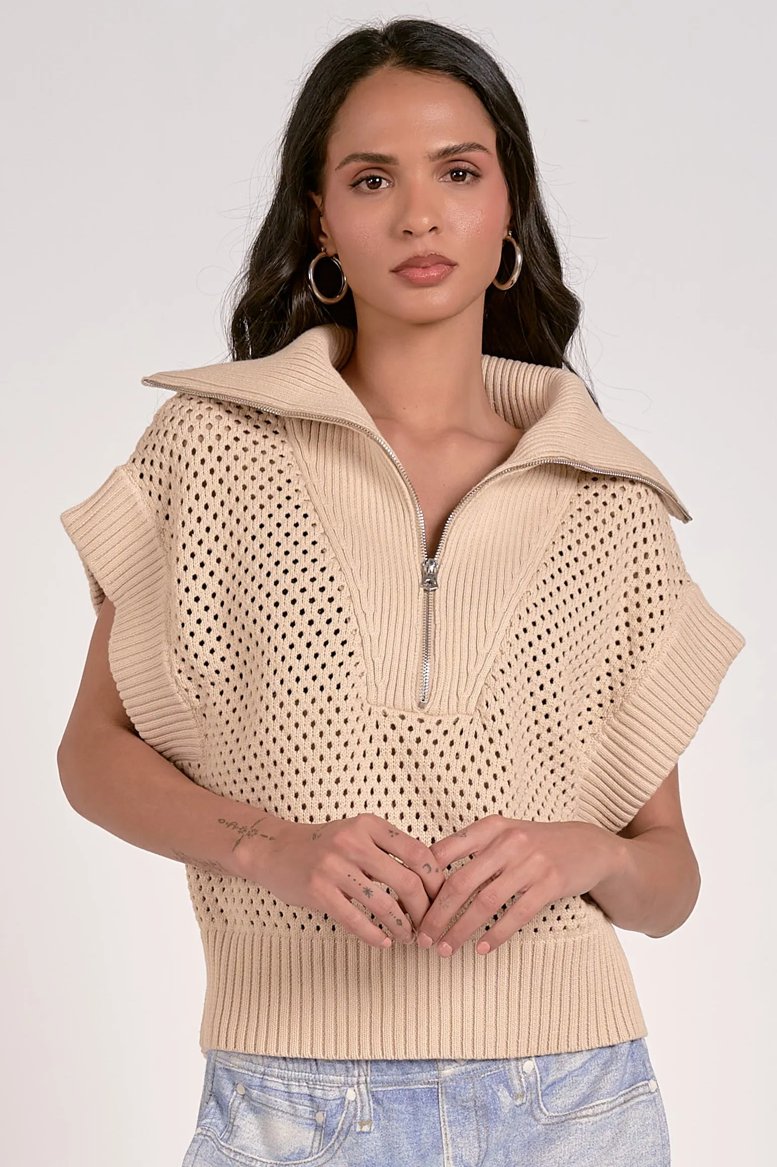 The Maisie Open Knit Sweater Vest