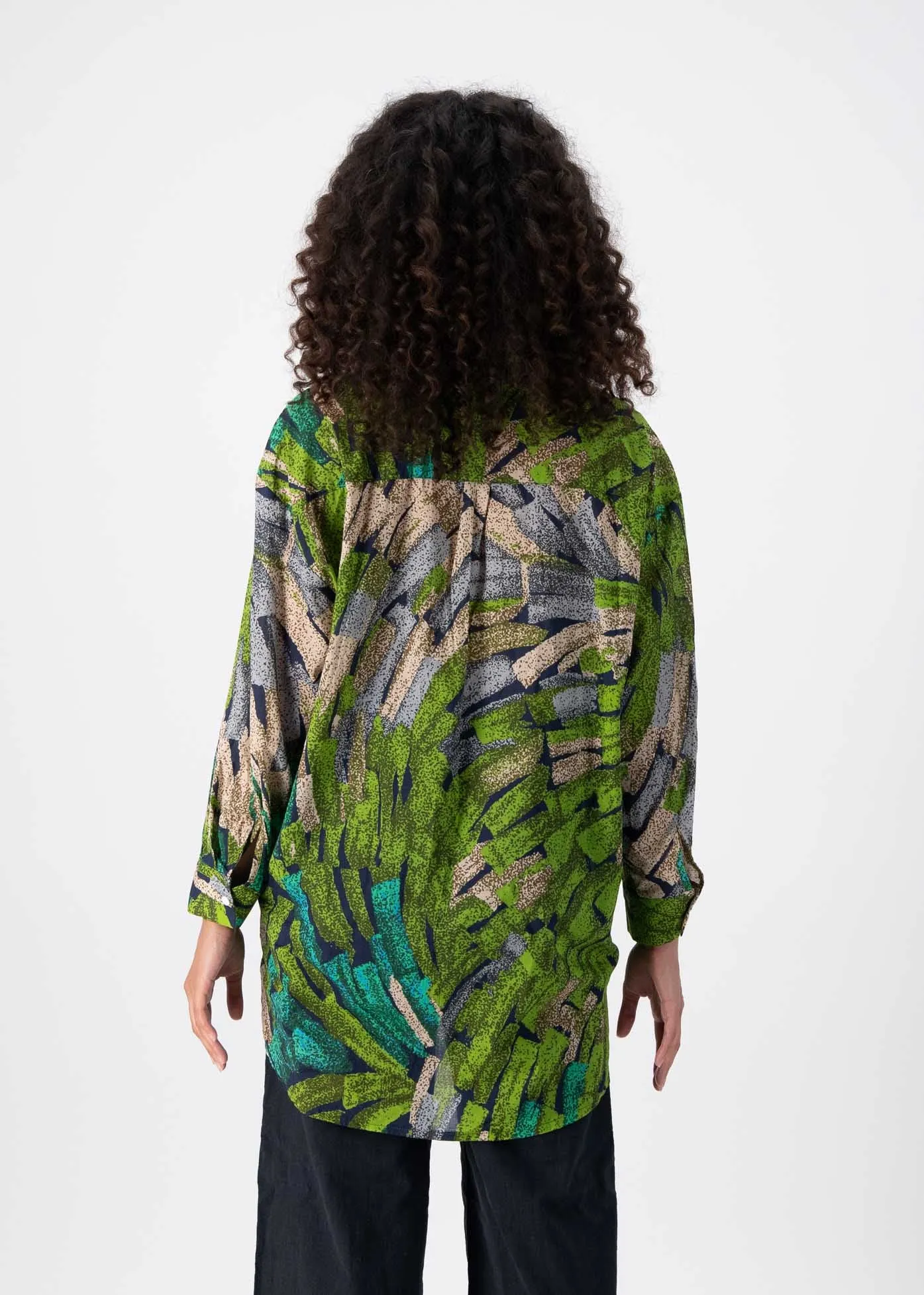 Vivant LAX Shirt Green in Cotton Voile
