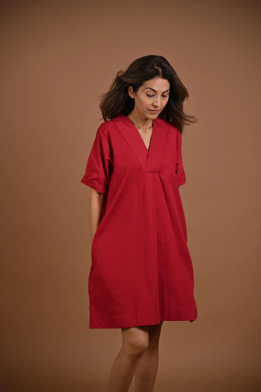 WARM HUGS DRESS - RED