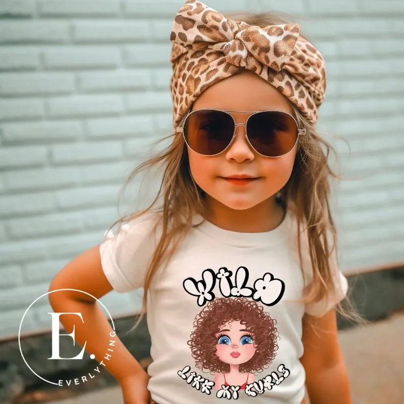 Wild Like My Curls Youth Short Sleeve T-Shirt